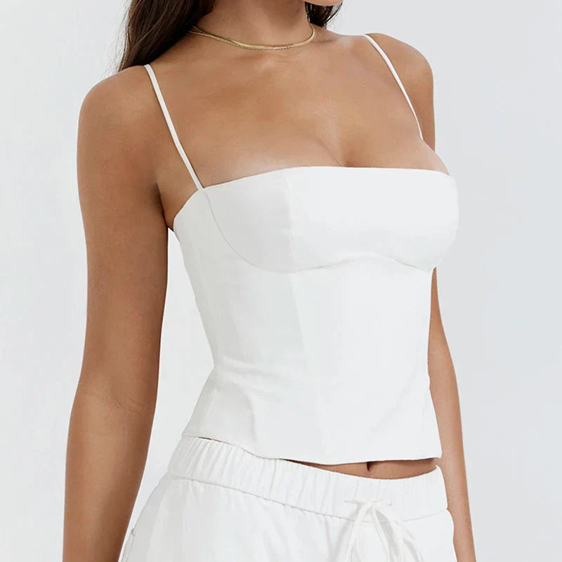 CIVILON ™ | Romantische Top met Spaghetti bandjes
