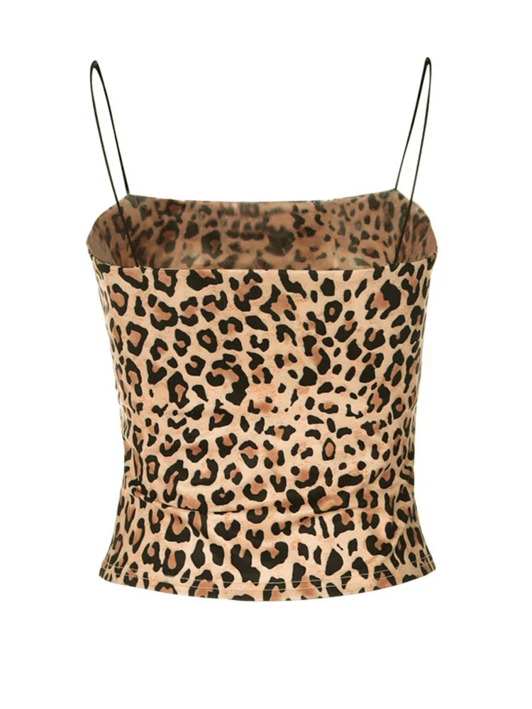 CIVILON ™ | Luipaardprint Top met spaghetti badjes