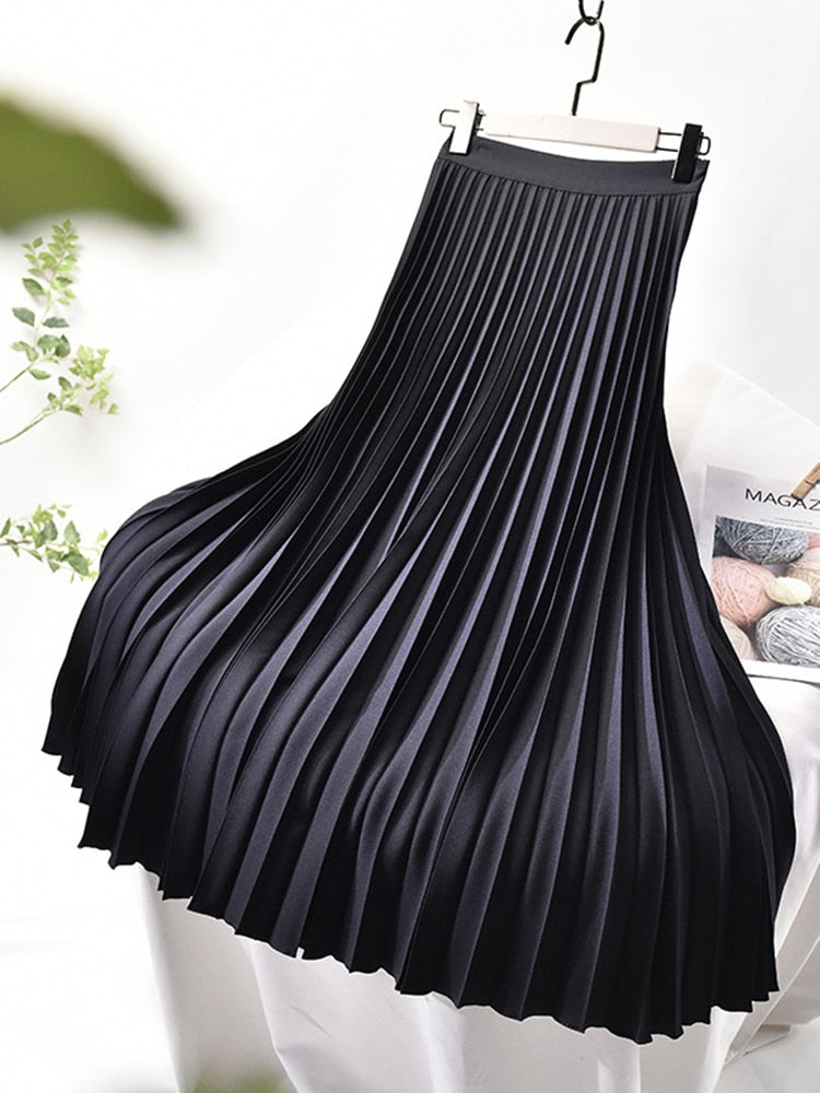 Daleyza - Elegante Plissérok met Hoge Taille