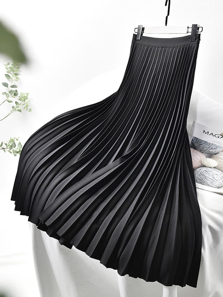 Daleyza - Elegante Plissérok met Hoge Taille