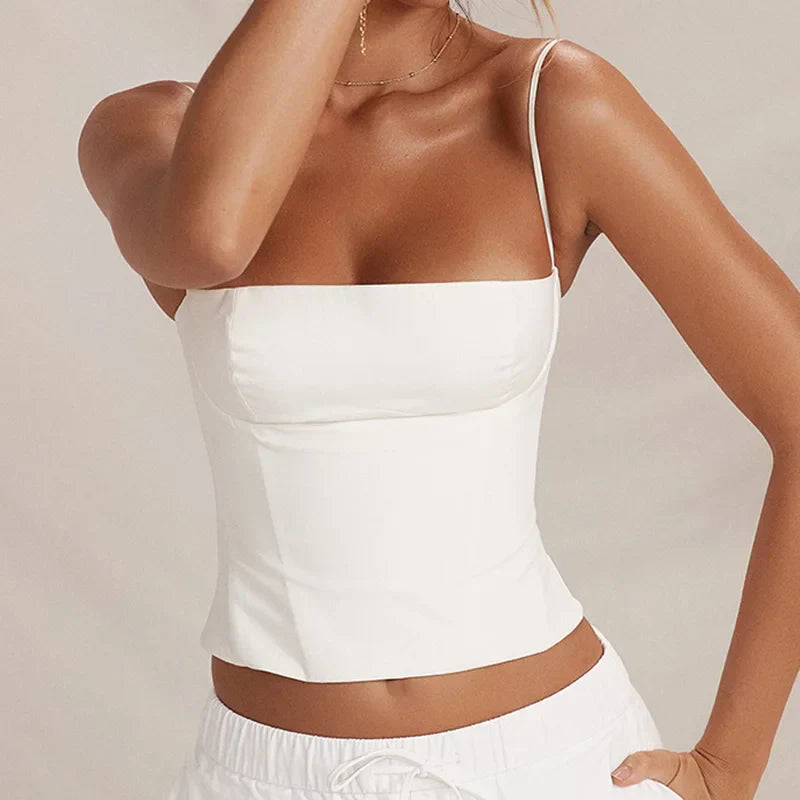 CIVILON ™ | Romantische Top met Spaghetti bandjes